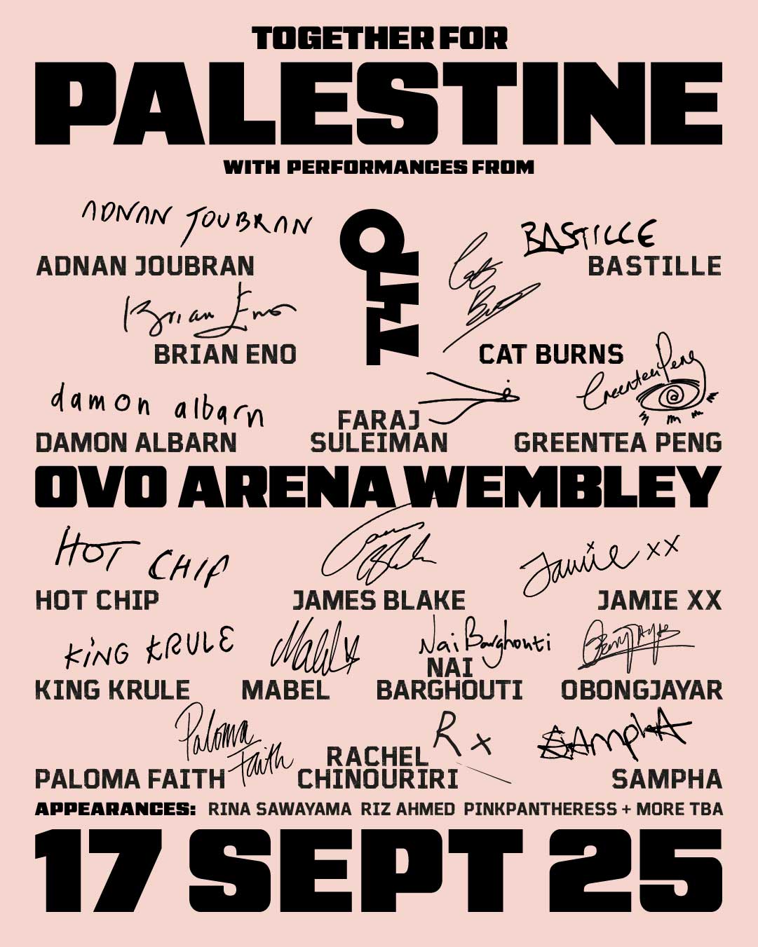Together for Palestine | OVO Wembley | 17 Sept 25